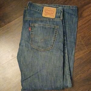 Levis Style 559 Relaxed Straight Fit Denim Blue Jeans